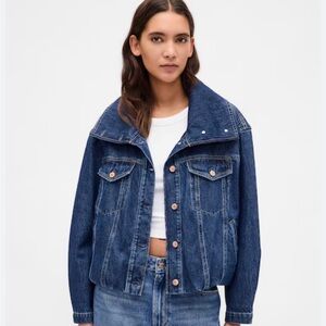 GAP Denim Oversized Cocoon Jacket